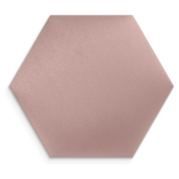 Čalouněný nástěnný panel HEXAGON 30x26 cm růžová MyBestHome