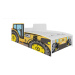 Dětská postel - Traktor Barva korpusu: Žlutá, Rozměr: 160 x 80 cm