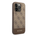 Guess GUHCP14LG4GLBR hard silikonové pouzdro iPhone 14 PRO 6.1" brown 4G Stripe Collection