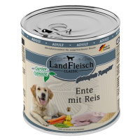 LandFleisch Dog Classic kachna s rýží 6 × 800 g