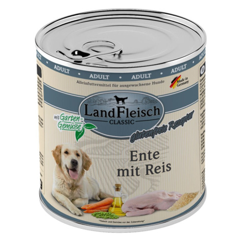 LandFleisch Dog Classic kachna s rýží 6 × 800 g Landfleisch Pur