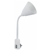 PAULMANN svítidlo do zásuvky Junus Flexarm E14 bílá vypínač na lampě 954.28 P 95428