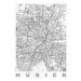 Mapa Munich, Hubert Roguski, 30 × 40 cm