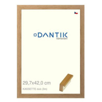 DANTIK rámeček 29,7 × 42, KASSETTE dub plexi čiré