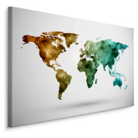 MyBestHome BOX Plátno Barevná Mapa S 3D Efektem Varianta: 100x70