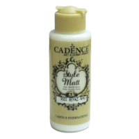 Matná akrylová barva Cadence Style Matt 120 ml - white bílá Aladine