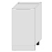 Kuchyňská skříňka Zoya D45 Pl bílý puntík/bílá