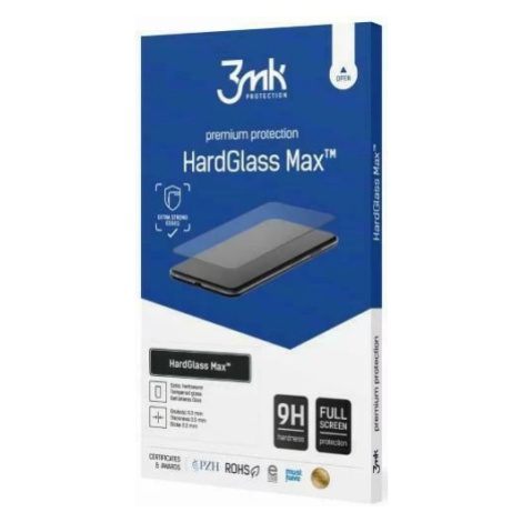 Ochranné sklo 3MK HardGlass Max iPhone 15 6.1" black, Fullscreen Glass