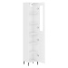 vidaXL Skříň highboard bílá s vysokým leskem 34,5x34x180 cm kompozit