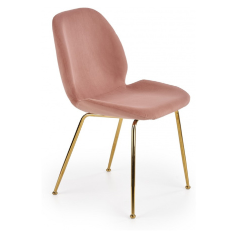 HALMAR Jídelní židle Tanya růžová/zlatá