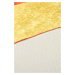 Conceptum Hypnose Dětský kulatý koberec Leon 140 cm žlutý/červený