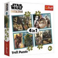 Trefl Puzzle Mandalorian a jeho svět 4v1 35, 48, 54, 70 dílků
