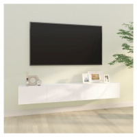 vidaXL Nástěnné TV skříňky 2 ks bílé 100x30x30 cm kompozitní dřevo