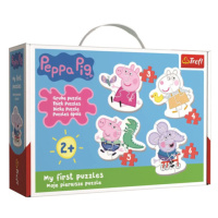 Baby puzzle Prasátko Peppa 4 v 1 (3,4,5,6 dílků)