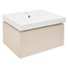 Koupelnová skříňka s umyvadlem SAT Feel 60x30x46 cm pískově béžová mat SATFEEL60BEU1