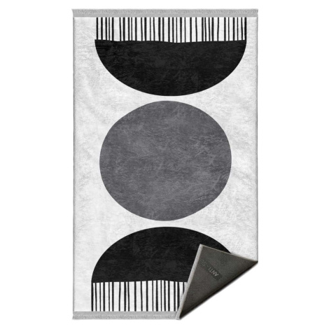 Bílo-černý koberec běhoun 80x200 cm – Mila Home