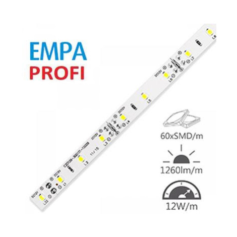 LED pásek 12V PROFI 5m 12W/m 60ks/m 2835 TEPLÁ BÍLÁ Epiled