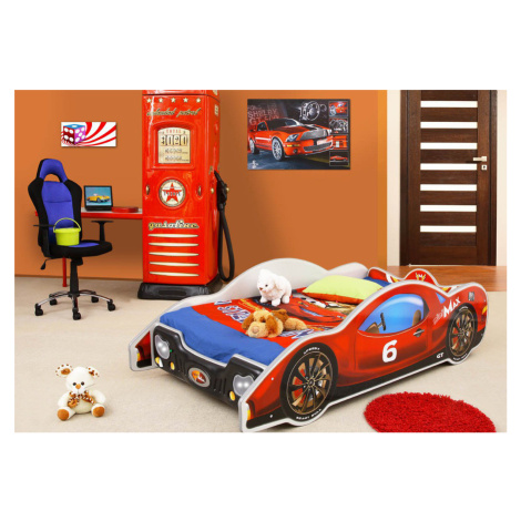 dětská postel auto minimax červený