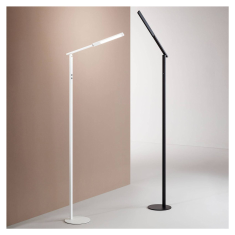 Fabas Luce LED stojací lampa Ideal, jeden zdroj, CCT, bílá
