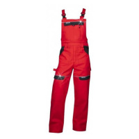 Montérkové  kalhoty s laclem COOL TREND, červeno/černé 46 H8108