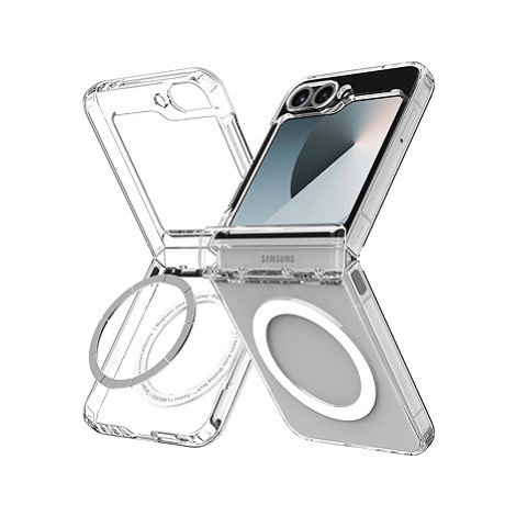 Spigen Ultra Hybrid Pro MagSafe Clear White Samsung Galaxy Z Flip 7 FE/Flip 6