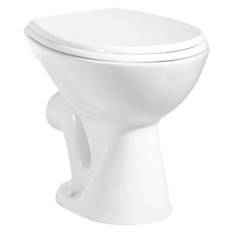 WC mísa samostatně stojící 36x47cm, zadní odpad, bílá TP330 AQUALINE
