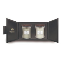 WOODWICK dárkový set 2× střední svíčka