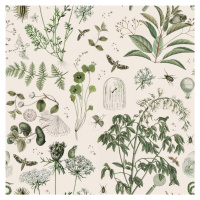 Tapeta z netkané textilie 100 cm x 280 cm Green Botanical Stories – Dekornik
