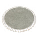 Dywany Łuszczów Kusový koberec Berber 9000 green kruh - 160x160 (průměr) kruh cm