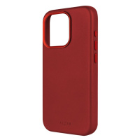 Kožený zadní kryt FIXED MagLeather s podporou MagSafe pro Apple iPhone 15 Pro, červená