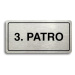 Accept Piktogram "3. PATRO" (160 × 80 mm) (stříbrná tabulka - černý tisk)