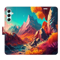 iSaprio flip pouzdro Colorful Mountains pro Samsung Galaxy A34 5G