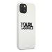 Karl Lagerfeld KLHCP13SSLKLWH hard silikonové pouzdro iPhone 13 Mini 5.4" white Silicone Stack L
