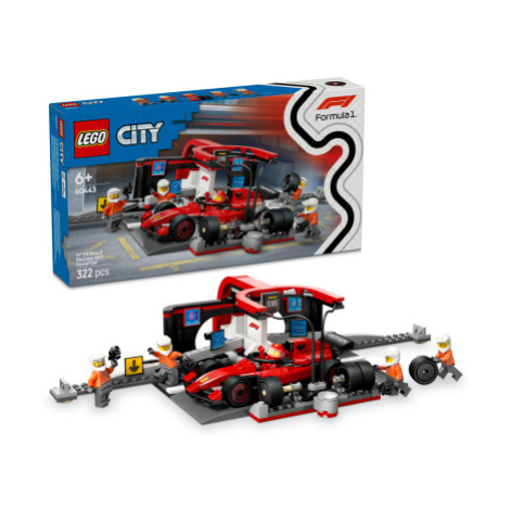 LEGO® City 60443 Zastávka v boxech F1® a personál s vozem Ferrari