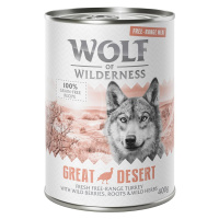 Wolf of Wilderness, 24 x 400 g za skvělou cenu! - Great Desert - krůtí