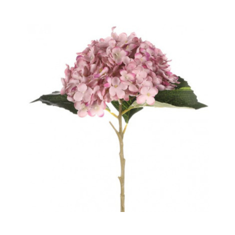 Umělá květina Hortenzie 50 cm, růžová Asko