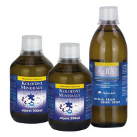 Koloidní minerály 2x300ml + Ag100 10ppm 500ml