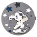 Dywany Łuszczów Dětský kusový koberec Petit Elephant stars grey kruh - 140x140 (průměr) kruh cm