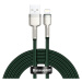 Kabel USB-Lightning Baseus Cafule, 2,4 A, 2 m (zelený)