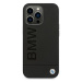 BMW BMHCP14XSLLBK hard silikonové pouzdro iPhone 14 PRO MAX 6.7" black Leather Stamp
