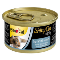 GimCat ShinyCat tuňák s krevetami, 6 x 70 g