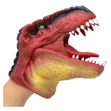 Schylling Maňásek na ruku Dinosaurus - červený