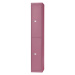 BISLEY Šatnový systém OFFICE, hloubka 457 mm, 2 oddíly vždy s 1 háčkem na oděvy, růžová