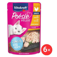 Vitakraft Cat mokré krmivo Poésie Délice kuřecí Junior 6 × 85 g