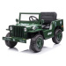 Dětský elektrický vojenský jeep willys SMALL 4x4 tmavě zelený
