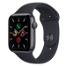 Apple Watch SE 44mm Vesmírně šedý hliník s temně inkoustovým sportovním řemínkem