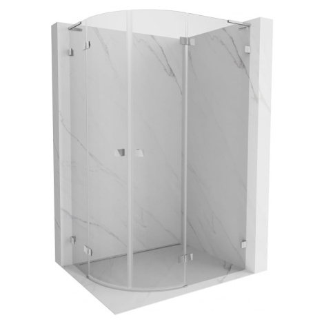 MEXEN/S Lunar L sprchový kout čtvrtkruh křídlový pravá 100 x 70, transparent, chrom 833L-100P-07