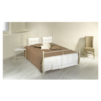 Kovová postel Amalfi Rozměr: 140x200 cm, barva kovu: 9B bílá stříbrná pat.