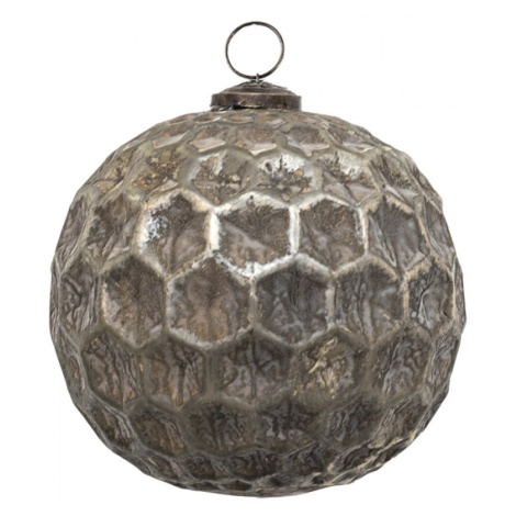 Měděná antik skleněná ozdoba Hexagon Copper XL – 15x15 cm Clayre & Eef