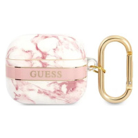 Guess GUA3HCHMAP AirPods 3 cover pink Marble Strap Collection (GUA3HCHMAP)